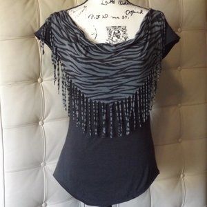 Union Bay Tee with Attached Cowl